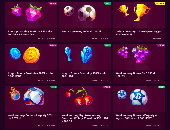 Malina casino bonus